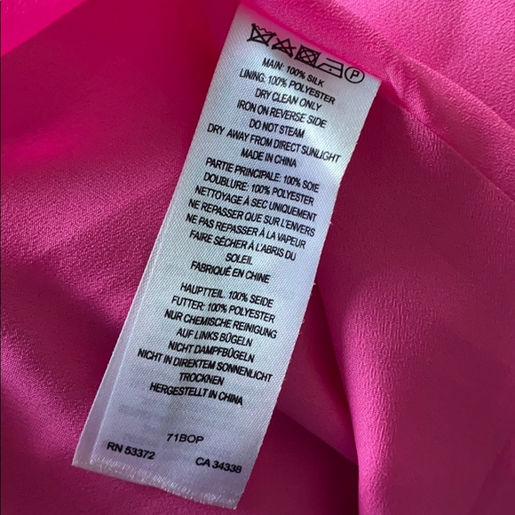 French Connection Pink Floral Silk Maxi Dress - 6 - Picture 6 of 6